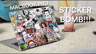 How to Stickerbomb a MacBook Pro in 2018 Using the BEST Stickers and Decals [upl. by Umeh]