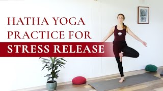 Gentle Hatha Yoga Flow  Melt Away Stress in 40 Min  Arhanta Yoga [upl. by Ahsetra995]