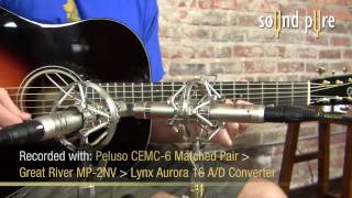 Peluso CEMC6 Microphones Track Brilliant Acoustic Guitars [upl. by Yrro646]