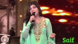 Mirchi Music Award 2014 Alka Yagnik tribute to SRK [upl. by Meehar]