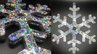 Resin Glitter Snowflake [upl. by Llewellyn]