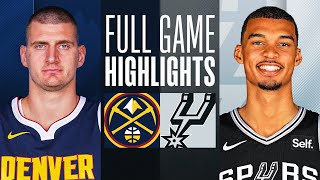 NUGGETS at SPURS  FULL GAME HIGHLIGHTS  April 12 2024 [upl. by Dorolice]