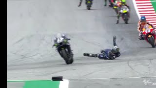 Moto GP Vinales Crash Styria Gp 2020 [upl. by Gabi]