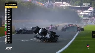 Anthoine Hubert’s fatal crash  SpaFrancorshamps 2019 [upl. by Infeld]