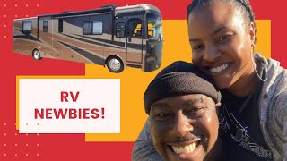 RV NEWBIES Young Black Couple RV Tour [upl. by Strong537]