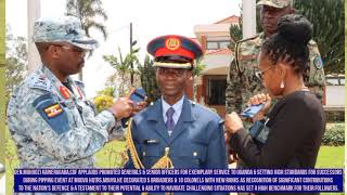 GenMuhoozi KainerugabaCDFdecorates 5 Brigadiers amp 8 Colonels with new ranks during pipping Event [upl. by Eelan]