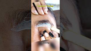 Waxing Eyebrow wax waxingtutorial eyebrows [upl. by Derman]