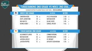 Tuggeranong 2nd Grade v WDCC 2nd Grade [upl. by Yattirb]