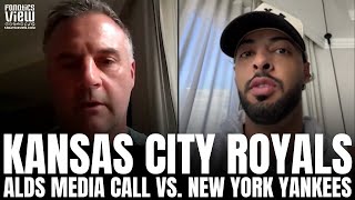 MJ Melendez amp Matt Quatraro Discuss KC Royals vs New York Yankees ALDS Royals Offensive Increase [upl. by Amalea]