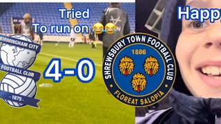 Shrewsbury town vs Birmingham city fc40 yes kro stfc bcfc football bsm [upl. by Llerraf]