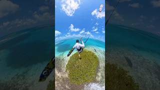 Kitesurfer Casually Jumps Over An Island 😱🤯 [upl. by Elke]