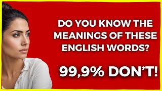 English Words Quiz  Do You Know What These English Words Mean [upl. by Martino]