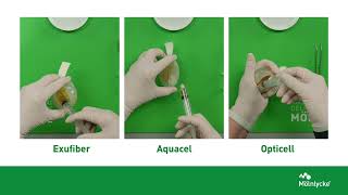 Gelling fiber dressing residue demonstration [upl. by Entroc]