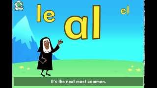 Nessy Spelling Strategy  Learn to use suffixes le al el with the Singing Nun  Educational Song [upl. by Ximenes]