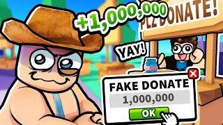 I used Roblox admin to FAKE DONATE to people… [upl. by Nnyloj]