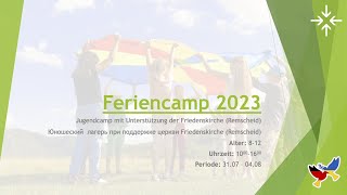 Jugendcamp 2023 Sommer Friedenskirche [upl. by Courtney]