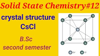 CsCl Crystal Structure Cesium chloride structure chemistry by pawan verma BCC types [upl. by Yeliac856]