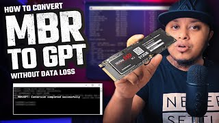 How to Convert MBR to GPT Without Data Loss in Windows 10 [upl. by Barrow341]