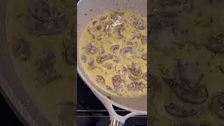 Creamy Herbed Mushroom Sauce over Greek Tagliatelle Hylopites  Delicious Pasta Recipe 🍝🍄 [upl. by Whipple]