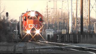 Railfanning Des Plaines Illinois on 010512 Deval Tower amp Metra Station [upl. by Slater478]