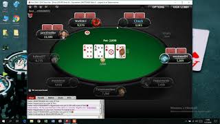 Pokerstars 15 USD BuyIn Play Money Turnuvası Full Session [upl. by Elset]