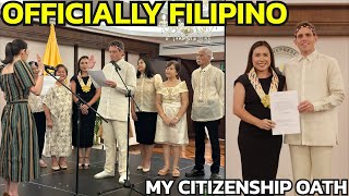 I AM OFFICIALLY FILIPINO  President Grants Philippine Citizenship [upl. by Eelessej851]