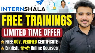 Free Internshala Online Training 🔥 Learn 80 Skills  GovernmentCertified Online Course हिंदी में [upl. by Landon]