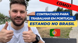 COMO conseguir trabalho em Portugal estando no Brasil  2022 [upl. by Faith]