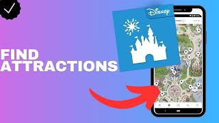 Where to find attractions on the map in the Disneyland app [upl. by Lamar]