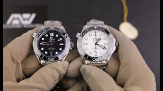 Omega Seamaster Diver 300M Black Dial VS White Dial [upl. by Elwina866]