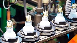 HOW a LIGHT BULB is MADE 💡  MASS PRODUCTION PROCESS of INCANDESCENT BULBS [upl. by Alikahs315]