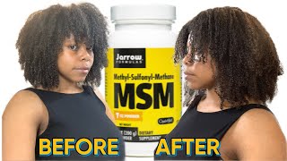 I TOOK MSM FOR JOINT HEALTH AND IT GREW MY HAIR SUPER FAST 6 month results 2022 [upl. by Itnavart321]