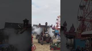 Haddenham Steam Rally 2024  Steam Whistle Blow  Huge Whistling Tones  Steaming Days british TRAC [upl. by Roma]