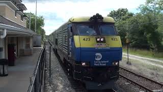 LI 423 Leads MTA LIRR Train 2708 East in and out of Westhampton NY 06142019 [upl. by Sigmund]