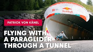 Flying With A Paraglider Through A Tunnel 🪂 [upl. by Arak710]