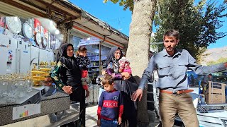 Rural family Sending money and buying a refrigerator for Sakineh vlogvideo [upl. by Smiley]