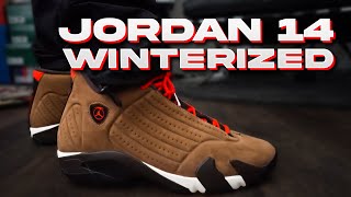 Winterized Air Jordan 14 Review amp On Feet [upl. by Nyvek]