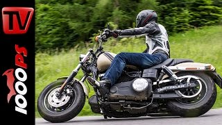 Harley Davidson FatBob Test  Sound  Fahreindrücke [upl. by Negem]