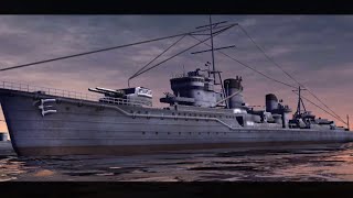 World Warships Combat 1 Stage 1 Des Typ  Yukikaze [upl. by Alekim941]