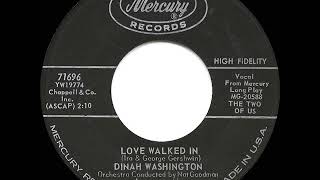 1960 HITS ARCHIVE Love Walked In  Dinah Washington [upl. by Gibrian303]