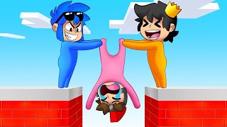 ¡NO ME DEJES CAER 🥺😱 LOS COMPAS juegan GANG BEASTS 2 [upl. by Yllatan]