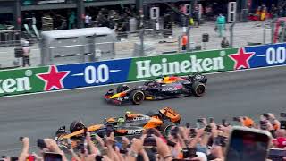 Dutch Grand Prix 2024 Start Lando and Verstappen [upl. by Siegel877]