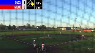 MSOE D2 Club Baseball Vs GVSU Game 1 Playoffs [upl. by Avigdor261]