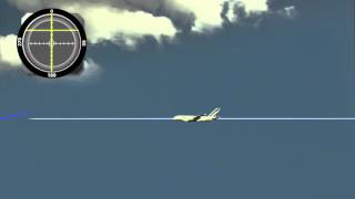 The final approach to an airport using ILS [upl. by Ellata]