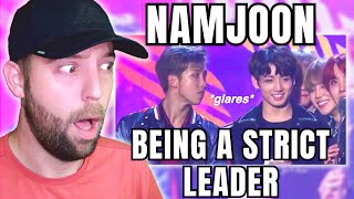 Namjoon RM Being a Strict Leader  affectaed  BTS Reaction [upl. by Annoyk285]