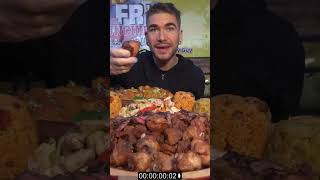 UNBEATEN 150 FRIED CHICKEN PLATTER CHALLENGE Puerto Rican Food Challenge [upl. by Newob]