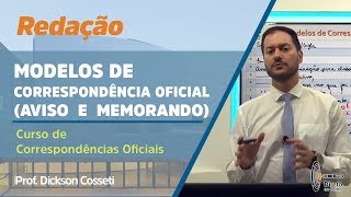 REDAÇÃO  Modelos de correspondência oficial  aviso e memorandocurso de correspondências oficiais [upl. by Naesyar659]