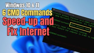 Run these 6 CMD Commands to Speed up and Fix Internet issues [upl. by Coy]