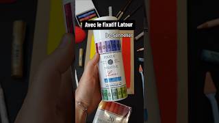 On test le fixatif Latour de Sennelier art artshorts dessin artsupplies test pastel [upl. by Ullman]