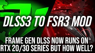 DLSSG To FSR3 Frame Gen Modded For RTX 2030 Series GPUs But How Good Is It [upl. by Wall14]